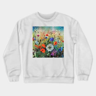 wonderful world of flowers Crewneck Sweatshirt